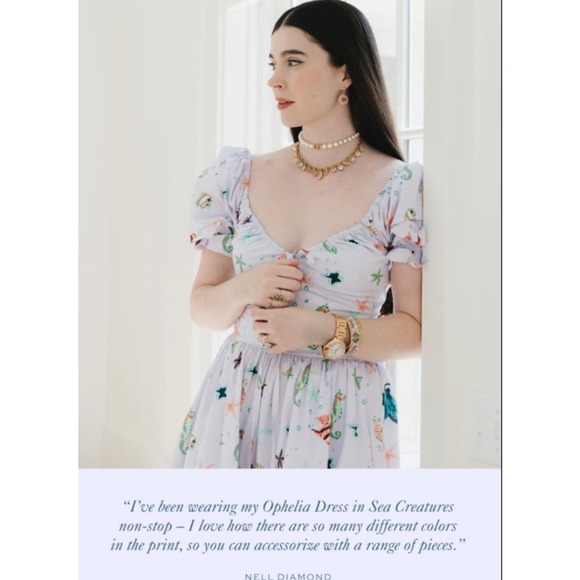 Hill House Lilac Puff Sleeve Dress - Picture 5 of 11